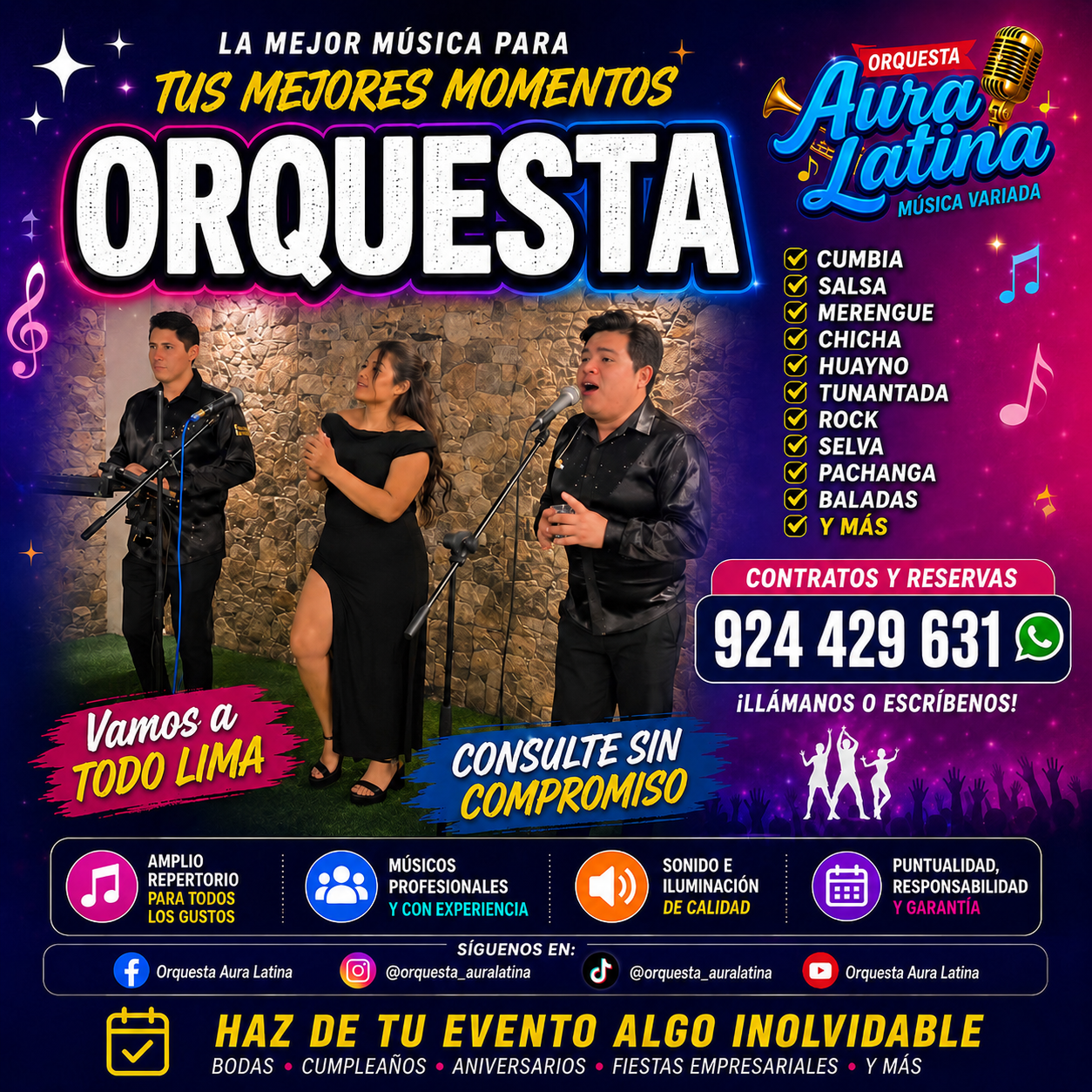 Orquesta Aura Latina en vivo